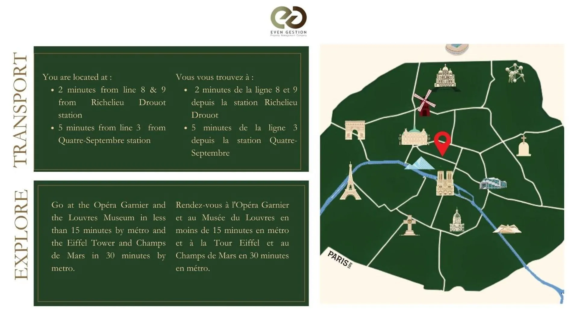 Apartment Studio Opera #Grands Boulevards#Louvre Paris